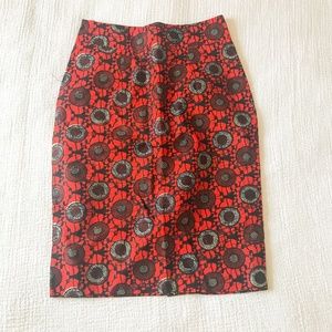 Pencil African Print Skirt